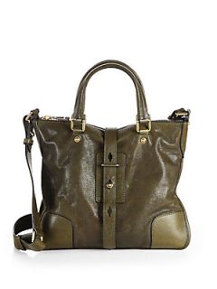 Belstaff Hampton Satchel   Dark Green