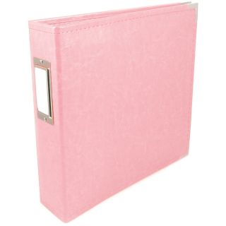 We R Faux Leather 3 ring Binder 6x6 pretty Pink
