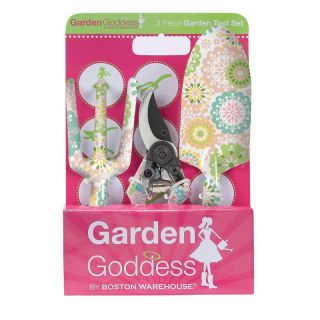 Garden Goddess 3 Piece Doilies Garden Tool Set Multicolor   68315