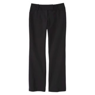 Mossimo Womens Refined Flare Pant (Curvy Fit)   Black 2 Short