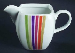 Studio Nova Festive Stripes Creamer, Fine China Dinnerware   Porcelain, Y0817