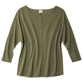 Mossimo Supply Co. Juniors 3/4 Sleeve Oversized Tunic   Picnic Green S(3 5)