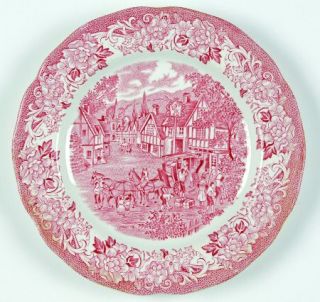 J & G Meakin Stratford Stage Pink Dessert/Pie Plate, Fine China Dinnerware   Pin