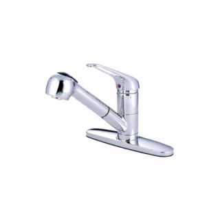 Elements of Design ES881C Daytona One Handle Pull Out Kitchen Faucet