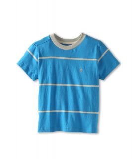 Volcom Kids Tangle S/S Crew Boys Short Sleeve Pullover (Blue)