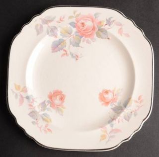 Limoges American Rose Marie (Pearl Ivory) Dessert/Pie Plate, Fine China Dinnerwa