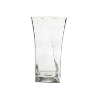 Anchor 10 in Square Twisted Vase, Crystal