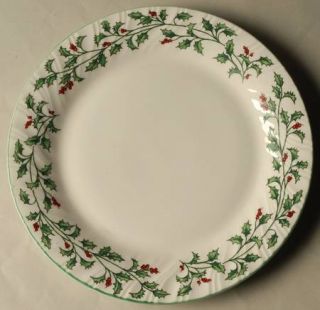 Totally Today Holly Leaf Dinner Plate, Fine China Dinnerware   Holly Leaves & Be