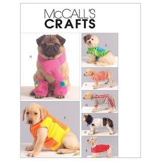 Dog Coats, Scarf And Leg Warmers Pattern all Sizes In One Envelope
