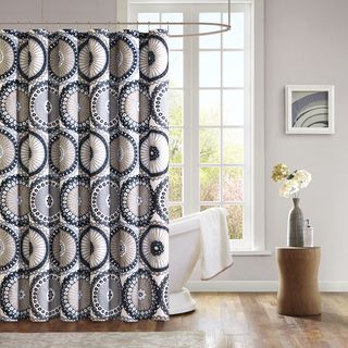 Mizone Sheba Microfiber Shower Curtain
