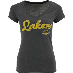 Los Angeles Lakers 47 Brand NBA Womens Showtime Vneck T Shirt
