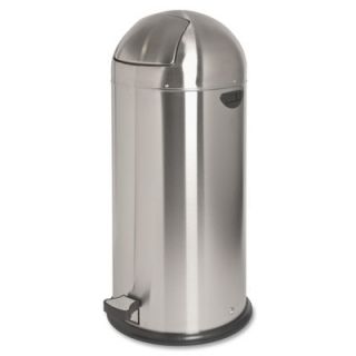 Genuine Joe Pedal Receptacle Bin 58888 / 58889 / 58890 Color Stainless Steel