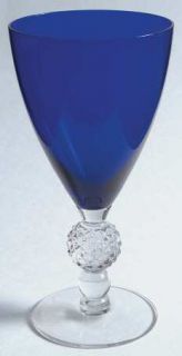 Morgantown Golf Ball Cobalt Blue (Ritz Blue) Water Goblet   Stem #7643, Cobalt