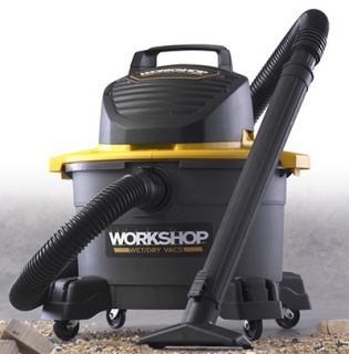 Workshop 6 gal General Purpose Wet/Dry Vacuum   2.5 Peak HP, Utility Nozzle, Filter