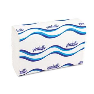Windsoft 101 Bleached White Embossed C Fold Paper Towels