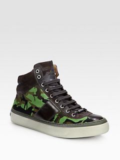 Jimmy Choo Belgravi High Top Sneaker   Green Mix  Jimmy Choo Shoes