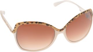 Womens Steve Madden S1089   White/Animal Sunglasses