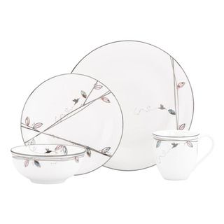 Lenox Silver Song 4 piece Dinnerware Place Setting