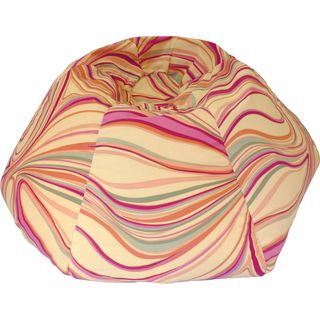 Small/toddler Suede Swirl Print Bean Bag