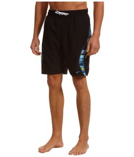 Nike Laser Stripes Splice Volley Short 9 Mens Swimwear (Blue)