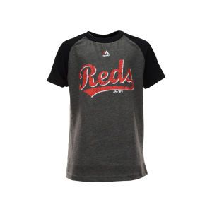 Cincinnati Reds Majestic MLB Youth Club Favorite Raglan T Shirt