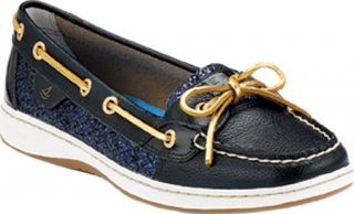 Womens Sperry Top Sider Angelfish Glitter   Navy Glitter Casual Shoes
