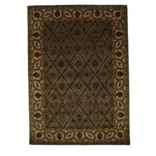 Hand tufted Tempest Light Green/ivory (8 X 11) (WoolConstruction Method Hand tuftedPile Height 0.5 inchesStyle TraditionalPrimary color Light GreenSecondary colors IvoryPattern FloralTip We recommend the use of a non skid pad to keep the rug in pla