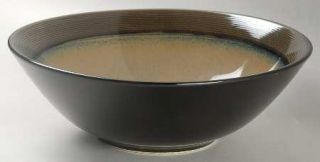 Sango Roma Sage Soup/Cereal Bowl, Fine China Dinnerware   Sage Green,Tan Center,