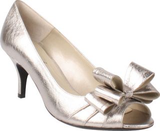 Womens J. Renee Kaylee   Taupe Metallic Nappa Ornamented Shoes
