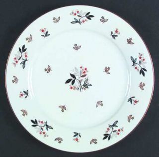 Noritake 5570 Dinner Plate, Fine China Dinnerware   Red&Gold Flowers, Black&Gold