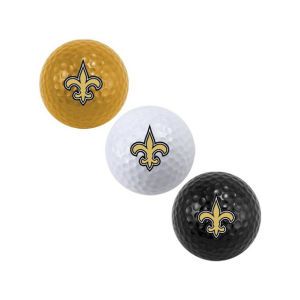 New Orleans Saints Team Golf 3pk Golf Ball Set