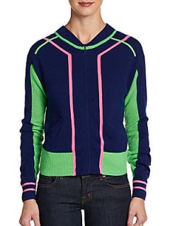 Boom Cashmere Sweater Jacket   Navy