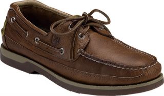 Mens Sperry Top Sider Mako 2 Eye Canoe Moc   Coffee Moc Toe Shoes