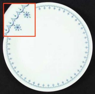 Corning Snowflake Blue (Corelle) Dinner Plate, Fine China Dinnerware   Corelle,B