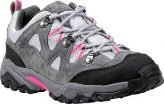 Womens Propet Quest   Pewter/Fuchsia Lace Up Shoes