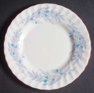 Minton Belbrachen Bread & Butter Plate, Fine China Dinnerware   Blue Enamelled F