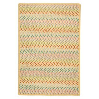 Color Craze Braided Accent Rug   Yellow (3x5)