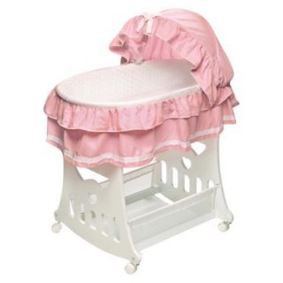 2 in 1 Portable Bassinet with Toy Box Base   Pink