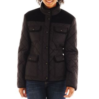 COLLEZIONE Quilted Jacket   Talls, Black, Womens