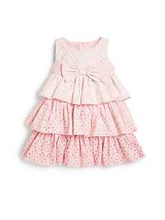 Biscotti Infants Eyelet Dress   Pink