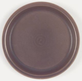 Hall 2651 Dinner Plate, Fine China Dinnerware   Solid Brown Matte,  Rim Shape