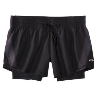 C9 by Champion Womens Woven Short With Compression Short   Black XS