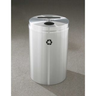 Glaro, Inc. RecyclePro Dual Stream Recycling Receptacle PC 2032  PAPER+BOTTLE
