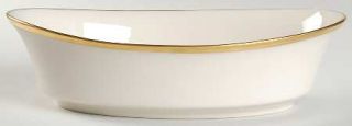 Lenox China Eternal 10 Oval Vegetable Bowl, Fine China Dinnerware   Wide Gold T