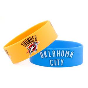 Oklahoma City Thunder AMINCO INC. Wide Bracelet 2pk Aminco
