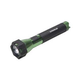 Greenlee FL2D LED Flashlight, Aluminum, 2D Black and Green