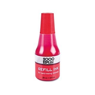 Accustamp 2000 Plus Red Self inking Refill Ink (.9 Ounce) (RedWeight capacity 9 ounceModel COS032960Dimensions 1.5 inches high x 5.5 inches wide x 3.625 inches deep )