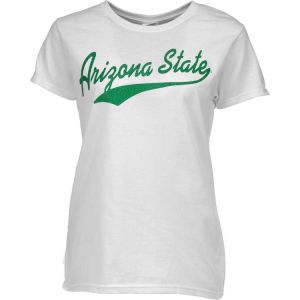 Arizona State Sun Devils New Agenda NCAA Ladies Pattys Glitter Script T Shirt