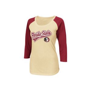 Florida State Seminoles Colosseum NCAA Womens Shortstop Three Quarter Sleeve Raglan T Shirt