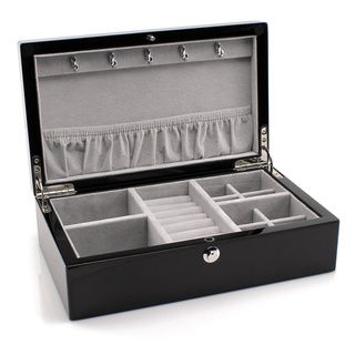 Heiden Isabella Espresso Compact Jewelry Box